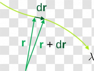 Line Element Geodesic Mathematics Of General Relativity Curvature - Diagram Transparent PNG