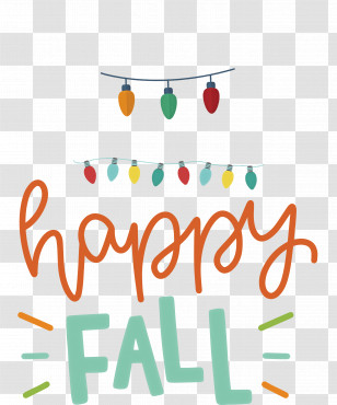 Happy Fall Transparent PNG