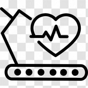 Treadmill Exercise Fitness Centre Weight Loss Physical - Crossfit - Heartbeat Chart Transparent PNG
