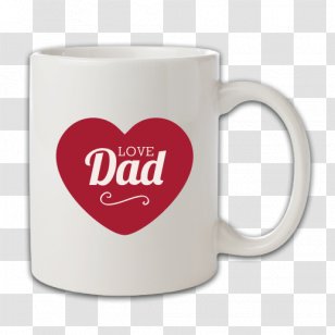 Coffee Cup Gift Valentine's Day Love Mug - Red Transparent PNG