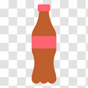 Coca Cola Bottle - Brown Beverage Bottle Transparent PNG