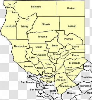 Blank Map Humboldt County, California Image - Contra Costa County Transparent PNG