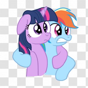 Horse Pony Purple Clip Art - Watercolor - Pleasantly Surprised Transparent PNG