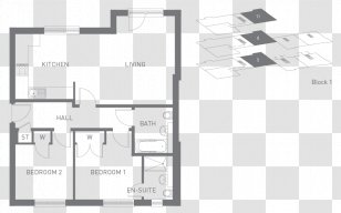 Floor Plan House Bedroom - Drawing - Bathroom Transparent PNG