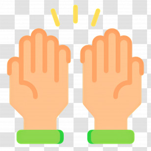 Praying Hands - Clapping Hands Emoji Icon Transparent PNG