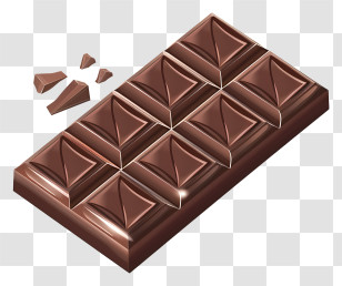Chocolate Bar - Delicious Chocolate Bar With Chunks Transparent PNG