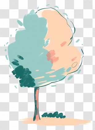 Tree - Abstract Tree In Artistic Style Transparent PNG