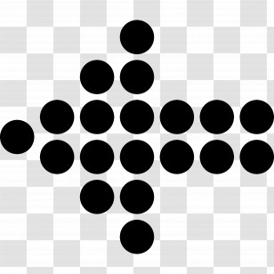 Dotted Arrow - Dotted Black Arrow Pointing Left Illustration Transparent PNG