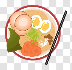 Thai Food - Delicious Ramen Bowl Transparent PNG
