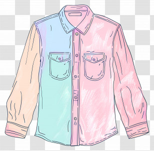 Shirt - Pastel Colored Shirt Transparent PNG