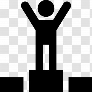 Podium - Winner On Podium Transparent PNG