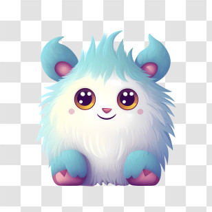 Monster - Adorable Furry Cartoon Animal Character Transparent PNG