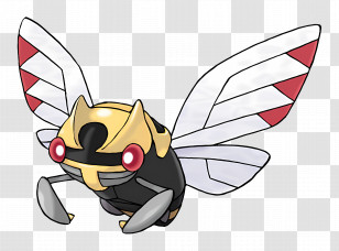 Ninjask - Flying Insect With Red Eyes Transparent PNG