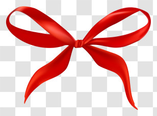 Red Ribbon - Red Ribbon Bow For Decoration Transparent PNG