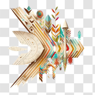 Boho Arrow
 - Colorful Decorative Arrows Transparent PNG