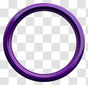 Circle Frame - Glossy Purple Circular Frame Transparent PNG