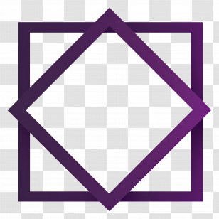 Square Simple Frame - Geometric Shapes Design Transparent PNG