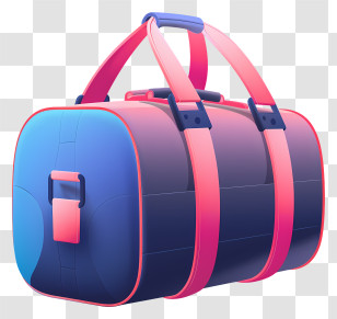 Duffle Bag - Colorful Duffle Bag Transparent PNG