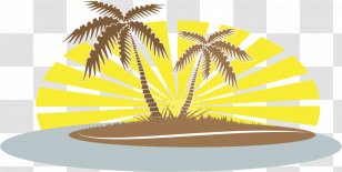 Coconut Drawing Arecaceae Clip Art - Date Palm - Beach Summer Transparent PNG