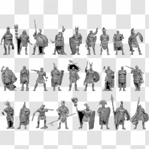 Infantry Militia Troop Military Rank - Black And White - Game Vs Transparent PNG
