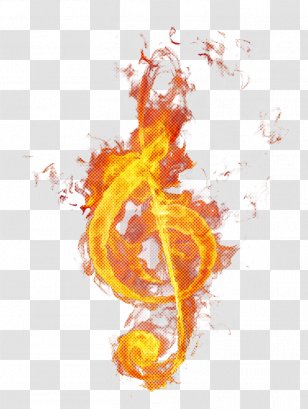 Music Note - Musical Notation - Yellow Orange Transparent PNG
