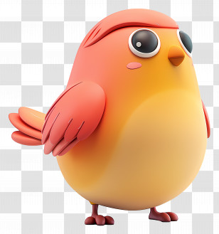 Bird - Cute Cartoon Bird Illustration In Vibrant Colors Transparent PNG
