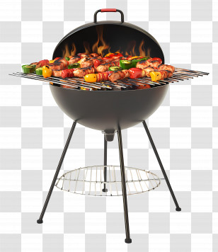 Barbecues - Barbecue Grill With Skewers Illustration Transparent PNG