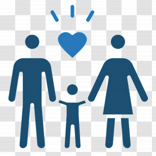 Family - Family Icon With Heart Symbol Transparent PNG