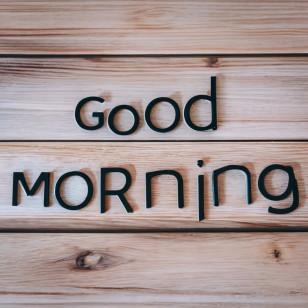 Good Morning - Good Morning Text On Rustic Wooden Background Transparent PNG