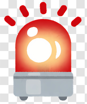 Alarm Lamp - Red Siren Light Transparent PNG