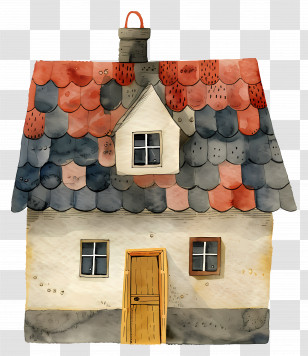 Roof - Small Cute Doodle House Transparent PNG