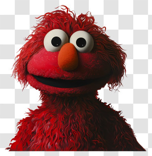 Elmo - Red Furry Cartoon Puppet Character Illustration Transparent PNG