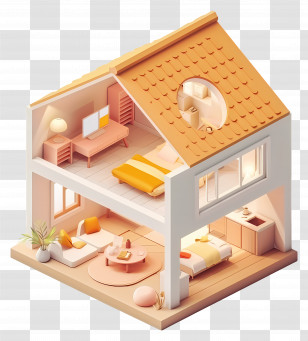 House Real Estate - Miniature Dollhouse Transparent PNG