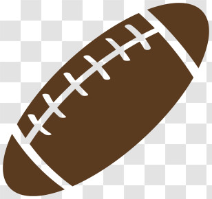 Brown And White Football - Brown Football For Sports Illustration Transparent PNG