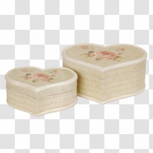 Box Paper Lid Romanticism Television Show - Heart - Shabby Transparent PNG