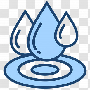Water Drop - Icon Of Water Drops Transparent PNG