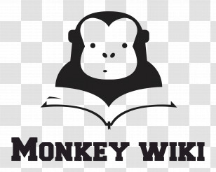 Monkey Logo - Monkey With Book Logo Design Transparent PNG