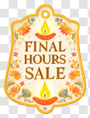 Diwali Final Hours Sale - Final Hours Sale Tag Transparent PNG