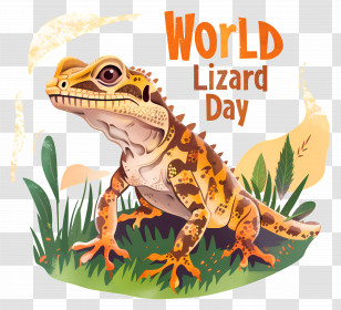 World Lizard Day - World Lizard Day Graphic Transparent PNG