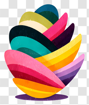 Colorful Abalone - Colorful Abstract Shapes In Modern Art Transparent PNG
