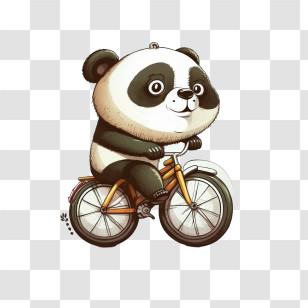 Cartoon Panda
 - Cartoon Panda Riding A Bicycle Transparent PNG