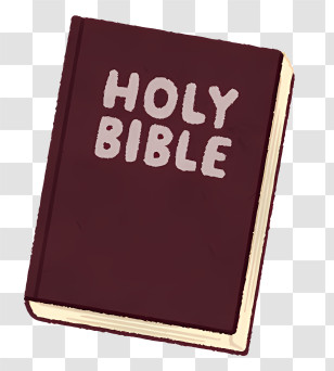 Holy Bible In Dark Cover - Holy Bible With Dark Cover Design Transparent PNG
