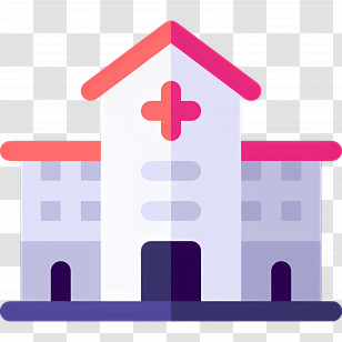 Hospital - Modern Hospital Building Icon Transparent PNG