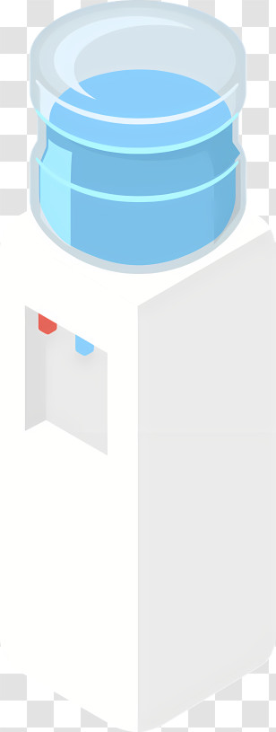 Icon - Water Dispenser With Blue Bottle Transparent PNG