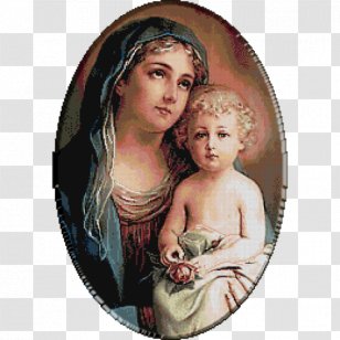 Mary KRIF Portrait Color Religion - Christmas Ornament Transparent PNG