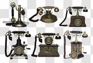 Telephone Telefon Retro Drawing Desktop Wallpaper - Scrapbooking - Icon Transparent PNG