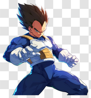 Vegeta - Anime Character In Battle Armor Transparent PNG