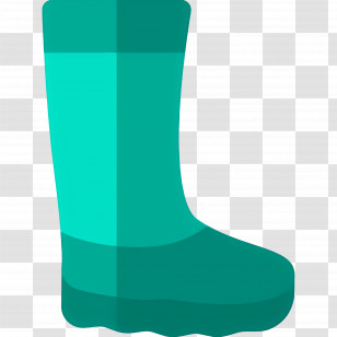 Rain Boot - Durable Green Rain Boot For Wet-Weather Protection Transparent PNG
