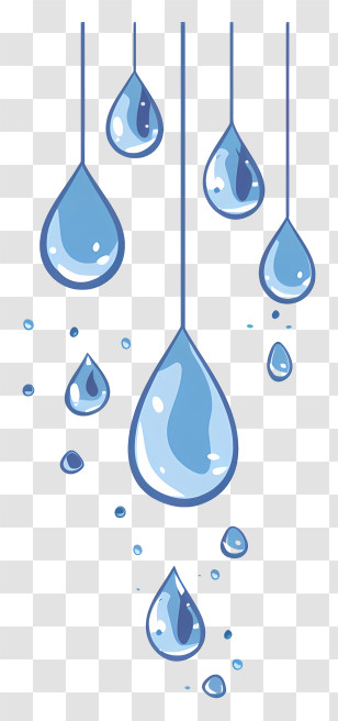 Water Drops - Water Droplets Falling Transparent PNG