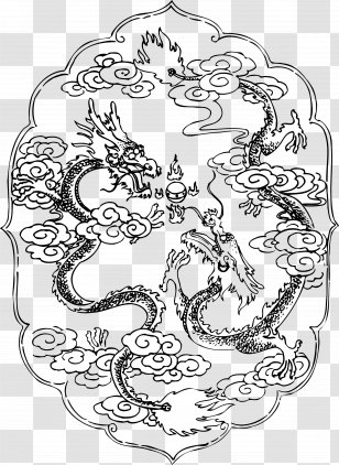 Chinese Dragon China Tattoo Drawing - Lucky Symbols Transparent PNG